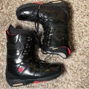 Burton Imprint Men's Black and Red Snow Boots